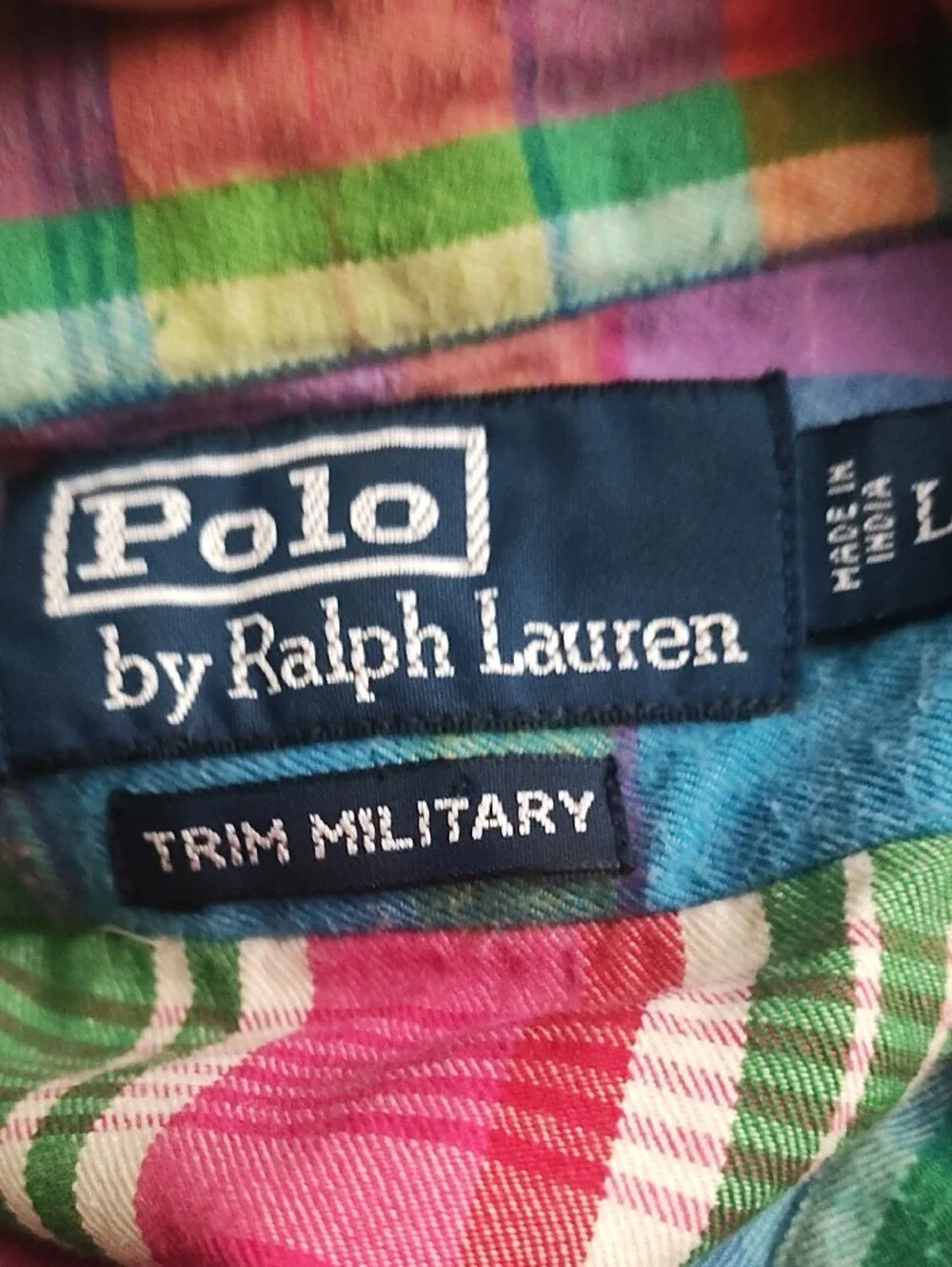 Ralph Lauren Multicolor Plaid Button-Down Shirt Vintage